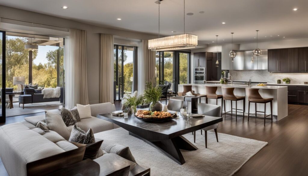 Stage rooms, Dallas home
